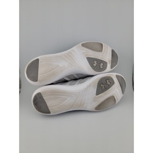 Under Armour Women's Shoe Sneaker Gray White Street Precision Low Size 8.5 - Picture 8 of 9